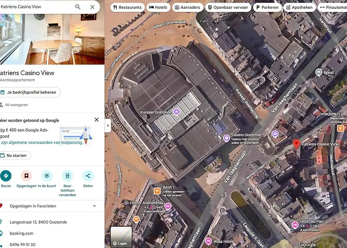 公寓 Katriens Casino View 奥斯滕德